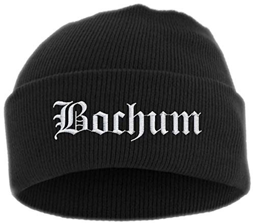 HB_Druck Bochum Umschlagmütze - Mütze - Bestickt - Einheitsgröße Schwarz