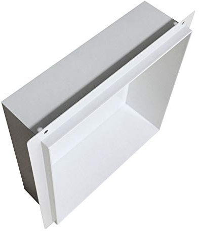 Nicchia da parete BS303010 senza cornice - 30 x 30 x 10 cm - colore selezionabile, Colore:bianco