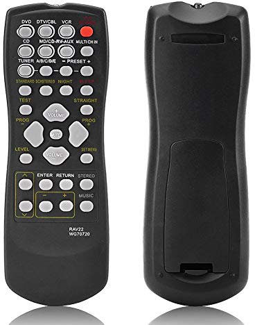 RAV22 WG70720 Fernbedienung, Ersatzfernbedienung für YAMAHA RX-V459 RX-V357 HTR5830 TV