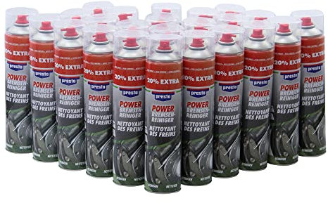 Detergente per freni Presto Power, 24 x 600 ml, senza acetone, 600 ml