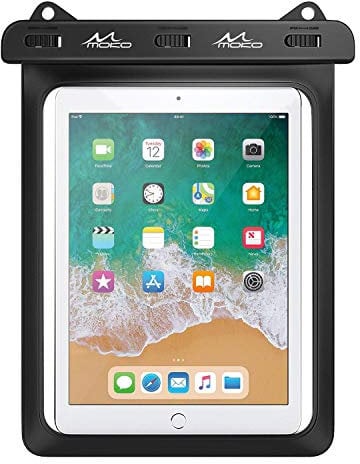 MoKo Waterproof Tablet Case, Tablet Pouch Dry Bag Fit iPad 9/8/7 10.2, iPad Pro 11 M1, iPad Air 5/4 10.9, Galaxy Tab A7 10.4, S7 11, S6/S6 Lite, MatePad NEW 10.4, Tab E 9.6 up to 12 Inch