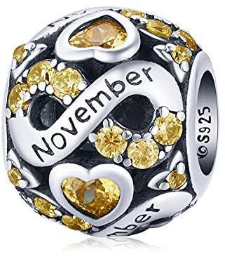Geburtstag Schmuck Geschenke für Frauen Mädchen, 925 Sterling Silber Charm Anhänger fit für Pandora Charme Armband