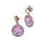 Orecchini con cristallo rosa