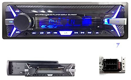 Lettore DVD Lettore autoradio Lettore audio stereo Lettore musicale Kit per auto Stereo FM nel cruscotto Audio RDS 1 din Lettore MP3 AUX/SD/USB Pannello frontale rimovibile Telecomando little surprise