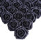 IPOPU Schwarze Glitzer-Rosen, 25 Stück Schaumstoff-Glitzer-Rosen, Glitzer-Blumen, Schaumstoff-Rosen mit Stiel für DIY Hochzeit Brautstrauß Zuhause Party Dekoration (schwarz)