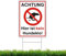 Achtung Hier ist Kein Hundeklo Steckschild 24 x 32 cm, Doppelseitiger Bedrucktes Kein Hundeklo Schild mit Metall Halterung