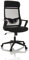 hjh OFFICE Schreibtischstuhl Bürostuhl NEKEO Stoff/Netzstoff ergonomischer Drehstuhl mit Lordosenstütze, Schwarz, 719233