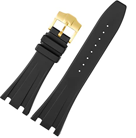 KAVJU Schwarz Silikon gummi Armband Für Audemars für Piguet Strap 28mm Uhr AP Band männer Armband schmetterling schnalle werkzeuge