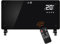 DONYER POWER 2000W Convector Heater, Ultra-thin Wall-mounted or Freestanding, Remote Controlled, 24H Timer Black Glass Panel