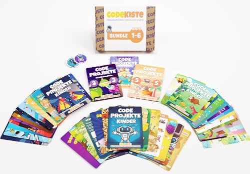 CodeKiste Bundle 1-6: Set mit Kisten Nr. 1 bis 6 - Programmieren Lernen für Kinder