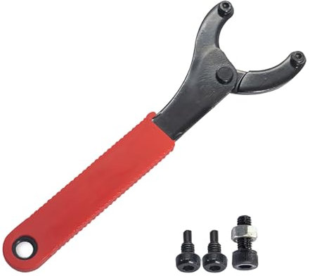 Tyenaza Bottom Bracket Wrench, Pin Spanner Lock Spanner Wrench Steel Adjustable Bottom Bracket Tool with Hex Shaft Screw for Bike Repair