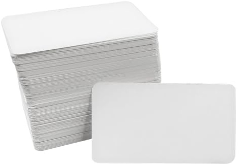 WYAN 200 Stück Weiß Papierkarten Blanko,Mitteilungskarte,Kraftpapier Karten,Leere Visitenkarten Karteikarten,für Nachrichten, DIY, als Geschenk(9 * 5cm)