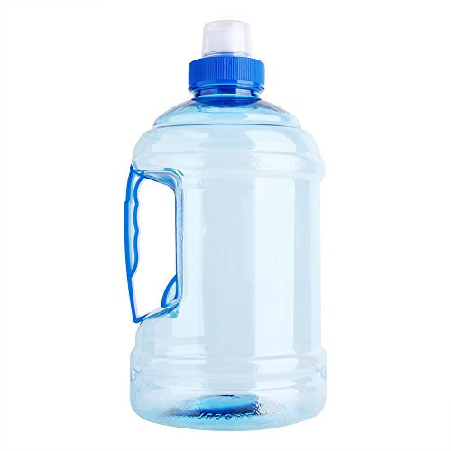 ZAWELIYO 1L PET Sports Water Bottle Portable Outdoor Travel Bottle Big Capacity Water Bottle with Handle and Push Cap