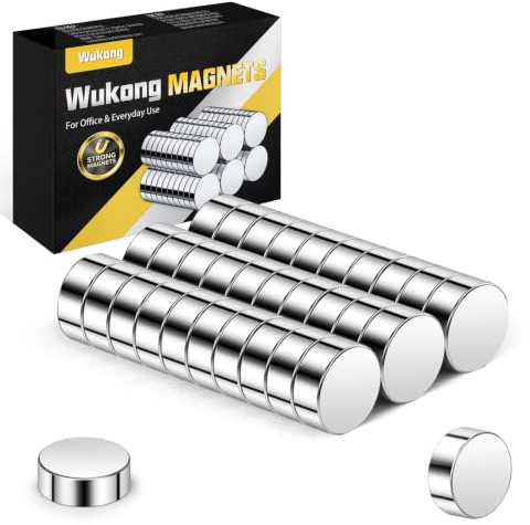 Wukong Mini aimants néodyme, 5x3mm | 30 pièces Aimants petits mais puissants pour réfrigérateur, bureau, imprimante 3D, maquette et projet DIY