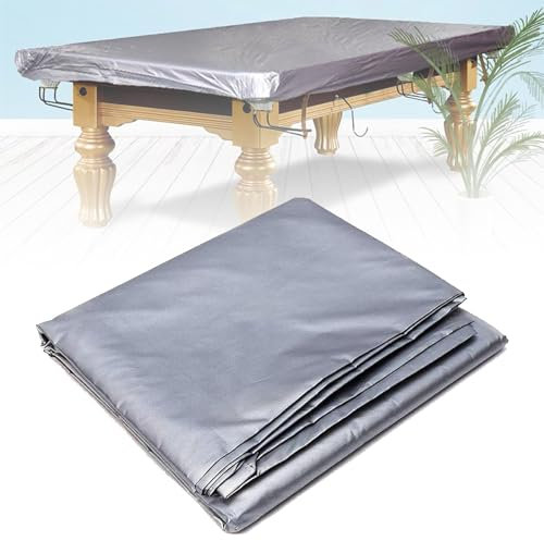 SMoonga Verdickte Billardtisch-Abdeckung, Billard-Billardtisch-Abdeckung, Hardtop, mit Kordelzug, Billardtisch-Staubschutz, wasserdichte, staubdichte, feuchtigkeits- und Sonnenschutz-Snooker, 10ft