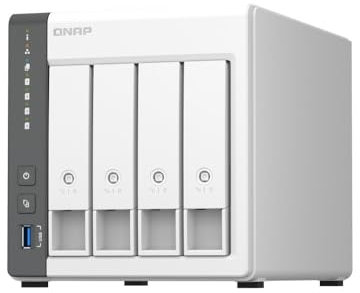 Qnap TS-433-4G ARM 4-Core Cortex-A55 2,0GHz Prozessor, 4 GB onboard (Nicht erweiterbar) Bundle mit 4X 2TB Bestpreis Festplatte
