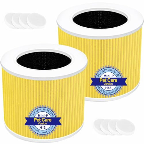 Core Mini Filter Replacement for LEVOIT Core Mini Air Purifier, Core Mini-P, H13 3-in-1 HEPA Filter for Pet Care High Efficiency Mini-RF Filter with Activated Carbon, Replaces
