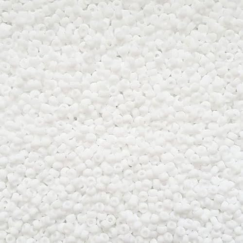 Perlin Perlas de cristal opacas 8/0, 3300 unidades, opacas, opacas, opacas y mate