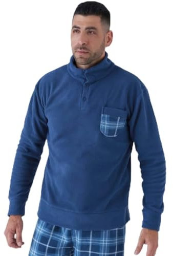 Generico Pigiama Coral Vanue’ Uomo/Donna Tg. dalla M alla XXL (IT, Testo, XL, Regular, Regular, Blu Royal)