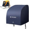 Navaris Bike Trailer Cover - Water-Resistant 210D Polyester Outdoor Cycle Bicycle Trailer Covers - Road Mountain Bike Tent Accessories for Outside Storage - Adjustable Fit - Navy