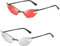 BESTYASH Elegante Randlose Cat-eye-sonnenbrille Partybrille Mit Einzigartiger Form Modisches Foto-requisit Bequem Für