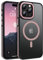 GaoBao for iPhone 15 Pro Max Case,[Compatible with MagSafe] Slim Magnetic Case for iPhone 15 Pro Max Phone Case Translucent Matte Back Women Men Anti-Slip Shockproof Cover for iPhone 15 Pro Max,Pink