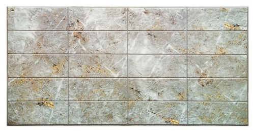 Grace Baltic - 4,6 m²/10 Stück Beste Qualität 3D Wandpaneele Wandverkleidung PVC-Verkleidung Wanddeko Wandtattoos elastisch 1mm Stärke