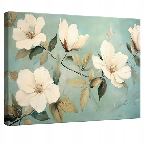 WallArena Leinwand Bilder 60x40 cm | Blumen, Leinwandbilder, Bild auf leinwand, Format: 40x30 cm (BxH) - einteilig auf Canvas Leinwand. Das Leinwand