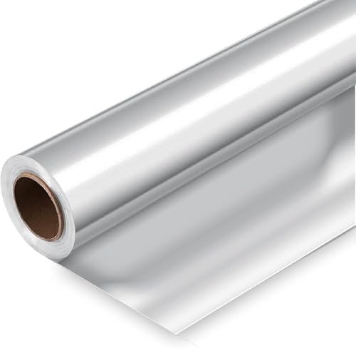 Cellophane Wrap PACK OF 2 Clear Wrapping Paper Roll 40cm x 30m Florist Cellophane Roll Packing Wrap for Christmas Birthday Gifts Hamper Basket Valentines Day Flower Craft, 2.5 Mil Thickness