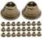 FONDOTIN 200stücke Vintage Glöckchen Für Weihnachtsschmuck Mini Für Bastelprojekte Antike Dekoration Für Weihnachtsbaum Und