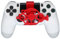Genérico Reemplazo del Volante para PS4 el Controlador Juegos de Carreras Mini Volante Rueda de Impresión 3D Controlador Auxiliar Juego Joystick Simulador Gamepad (Red)