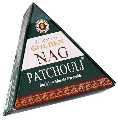 NKlaus Räucherkegel Patchouli räucherkegel, zum Räuchern, Gold, 10 Stück | für Meditation; chakra räucherkegel; hem frankincense-myrrh räucherkerzen