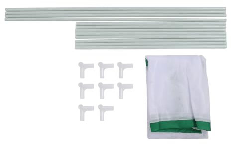 plplaaoo Mesh Plant Cover Large Size Transparent Durable Outdoor Mesh Plant Enclosure for Indoor Outdoor Gardening Butterfly Observation Mesh Fabric Fiber Rods 40 x 40 x 60cm