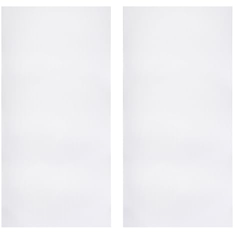 PATIKIL PC Fan Dust Mesh 500x1000mm, 2 Pcs PVC Computer Cooler Dust Filter PC Case Cover Grills for Computer Cooler Fan Case Dustproof, White(1.0mm Hole)