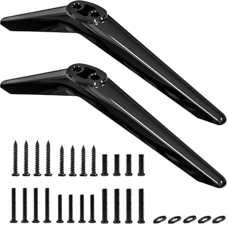TV Stand Legs, Compatible For Roku, 32-65 Inch TV Replacement Universal Monitor Stand Desktop Computer Monitor Bracket Support Frame.