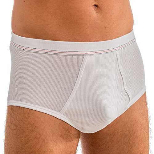 HERMKO 3248 Herren Slip aus 100% Bio-Baumwolle mit Eingriff Doppelripp; Kochfest
