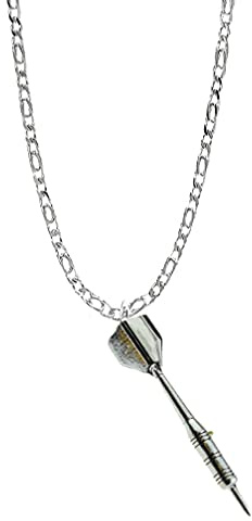S7 Einzigartiger Dart Anhänger aus 925er Sterlingsilber, handgefertigt, 45,7 cm lange Kette mit prideindetails Geschenkbox