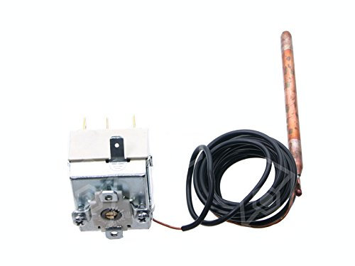 Termostato Max. Temperatura 90 °C 1 pines compatible con comenda para lavavajilla Sonda Diámetro 6,5 x 95 mm 16 A 1 CO 30 – 90 °C, dihr, krefft