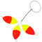 FTM Unisex – Erwachsene 10C8070379C10 Trout Piloten oval orange/gelb-3 Pilotposen zum Forellenangeln, Bissanzeiger zum Angeln auf Forellen am Forellensee, Durchmesser:8.8 x 18.5mm, Bunt, Normal