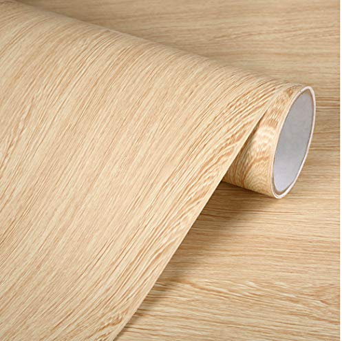 WADDLLCOR Wood Textured Contact Paper Self Adhesive Shelf Liner Drawer Furniture Countertop Cabinet Sticker 15.7 x 78.7
