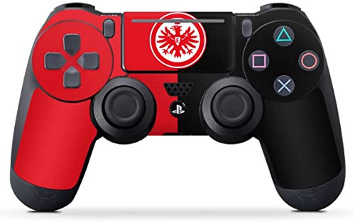 DeinDesign Skin kompatibel mit Sony Playstation 4 PS4 Pro Controller Folie Sticker Eintracht Frankfurt Offizielles Lizenzprodukt SGE