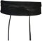 Live It Style It Damen Obi Gürtel breite Spitze Taille Band Kunstleder Cinch binden One Size Boho (Schwarzes Leder)