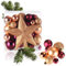 com-four® 52x Weihnachtskugeln, Christbaumkugeln bruchsicher aus Kunststoff für Weihnachten, Baumschmuck für den Christbaum mit Anhänger