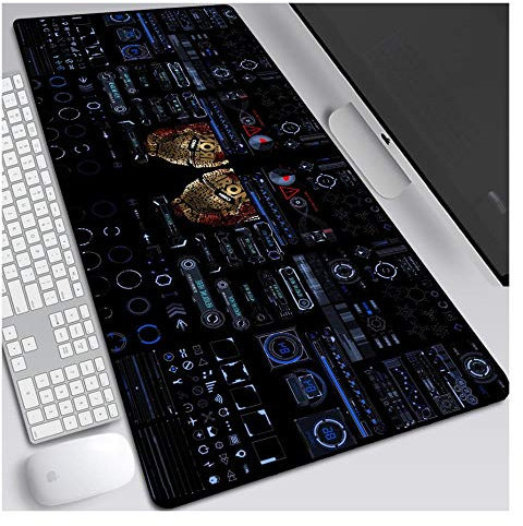 Mauspad Jungengeschenk Iron Man 900X400mm Mauspad, Perfekte Präzision und Geschwindigkeit Gaming-Mauspad mit 3 mm starker Unterseite, für Notebooks, PC, E