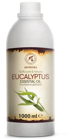 Eukalyptus Ätherisches Öl 1000ml - Eucalyptus Globulus - Reines Eukalyptus Öl - für Schönheit - Aromatherapie - Duftlampe - Diffuser - Sauna - Dampfbad