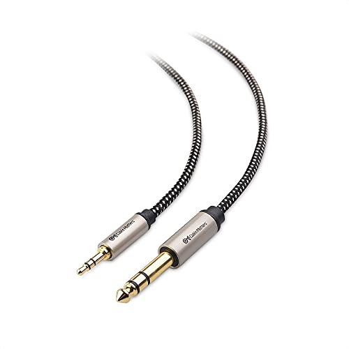 Cable Matters Premium Braided 3.5mm to 6.35mm Cable 3m, 6.35mm to 3.5 mm Stereo, 1/4 Jack to 3.5 mm