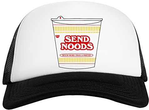 Send Noods Nudes Box Weiß Schwarz Unisex Baseball Cap White Black Unisex