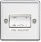 3 Triple Pole Bathroom Kitchen Extractor Fan Isolator Switch 10A Raised Round Edge Metal Rocker (Polished Chrome)
