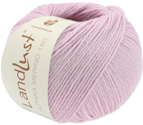 LANA GROSSA Landlust Alpaka Merino 160 | Klassisch verzwirntes Garn aus Merino & Alpaka | Handstrickgarn aus 50% Schurwolle & 50% Alpaka (Baby) | 50g Wolle zum Stricken & Häkeln | 160m Garn FB 413