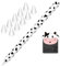 NIUTRENDZ Cow Print iPencil Case for Apple Pencil 2nd Generation Case Cover Silicone Protective Sleeve Skin with 10pcs Apple Pencil Tips Cover (Apple Pencil 2nd Generation, Black)